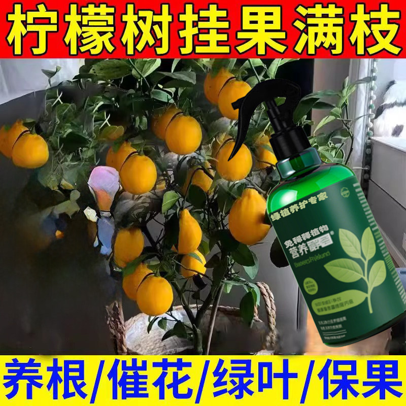 柠檬树肥料香水专用肥开花结果复合花肥盆栽果树水果营养液氮磷钾