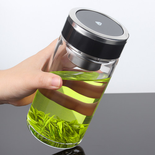俊范大容量单层玻璃水杯