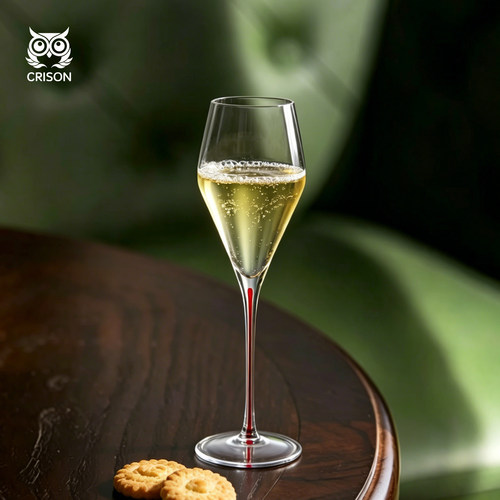 CRISON高颜值红杆水晶玻璃酒杯