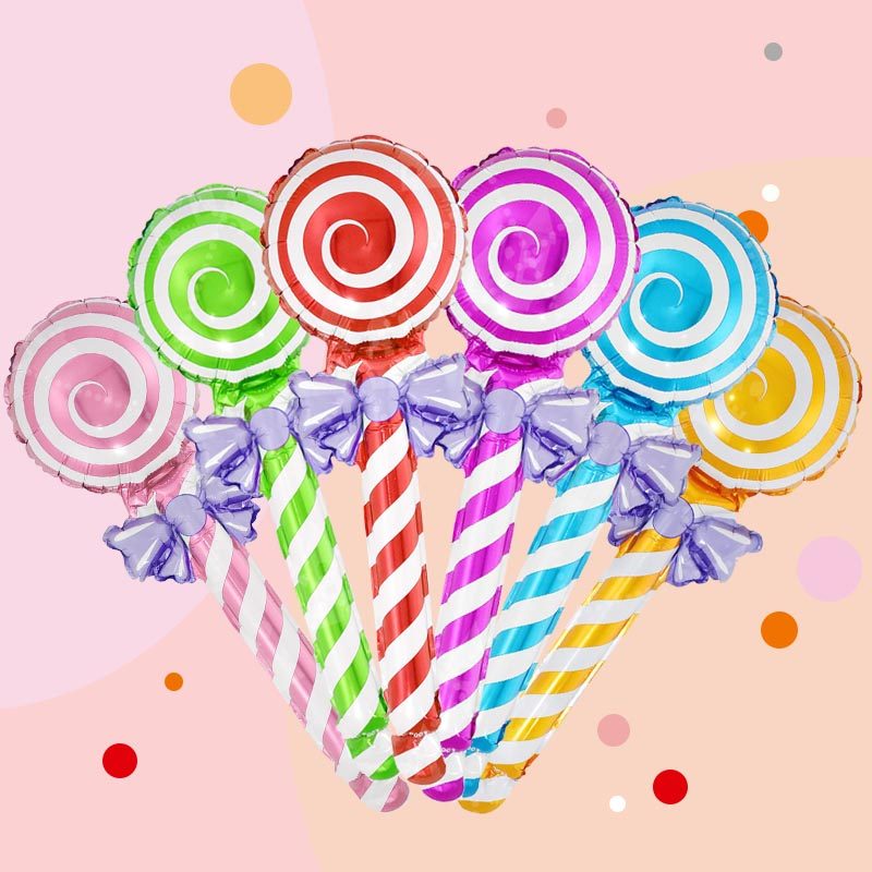 儿童棒棒糖花束气球生日派对道具学校幼儿园教室活动礼品户外摆摊