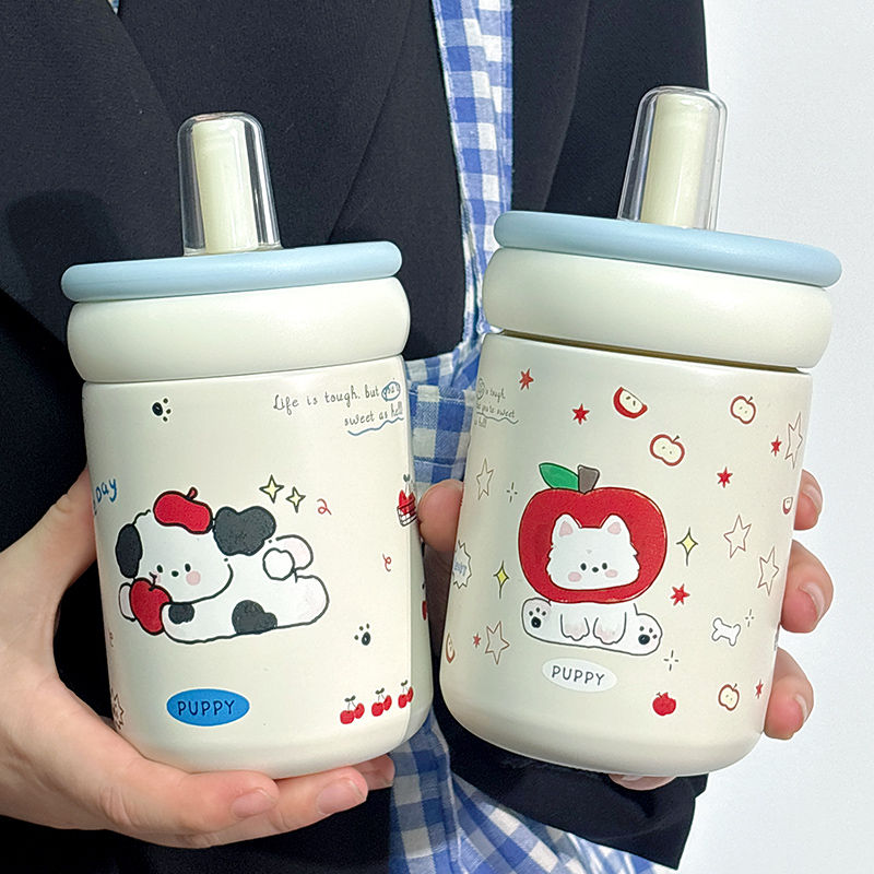 女生高颜值316不锈钢保温杯