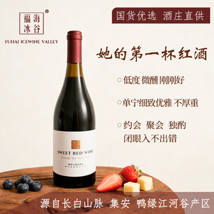 福海冰谷长白山脉山葡萄甜第一杯红酒低度微醺
