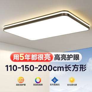 客厅主灯大气全光谱大厅灯现代简约超亮大尺寸LED吸顶灯中山灯具