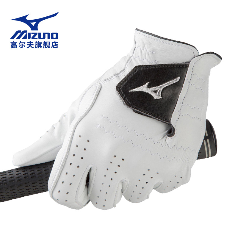 Mizuno美津浓高尔夫手套新款男士单只左手防滑透气真皮小羊皮手套