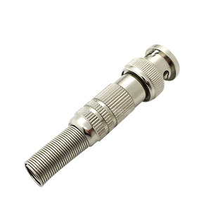 纯铜BNC接头 SDI线免焊头 铜芯镀金高清视频焊接插头Q9同轴线公头