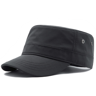 平顶帽子男士 短檐速干遮阳帽户外出游百搭纯色防晒鸭舌帽 2026新款