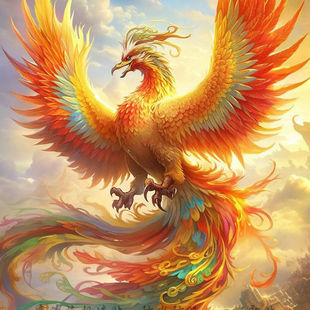 高清墙贴凤凰涅槃浴火重生系列海报贴纸客厅房间防水不干胶贴纸