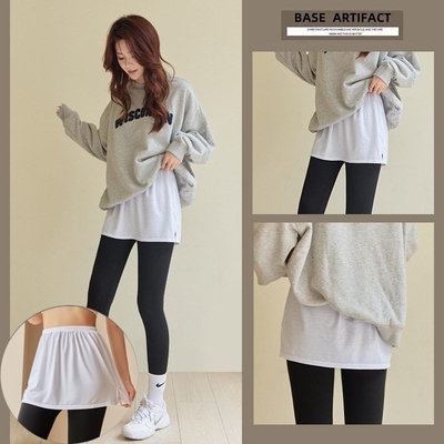 屁帘女下摆秋冬季卫衣打底神器