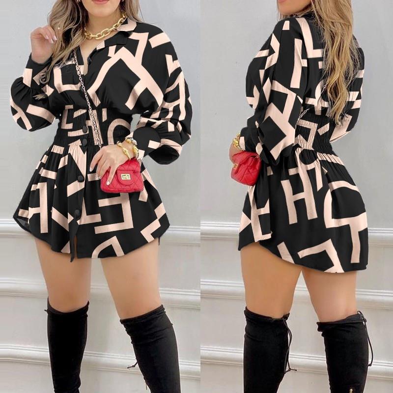 2025 Fashion women party dresses blouse ladies shirt dress