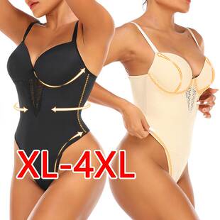 plus size fat woman burning ladies large bodysuit romper2023