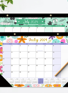 aesthetic 2024 2025 desk calendar wall weekly monthly planne