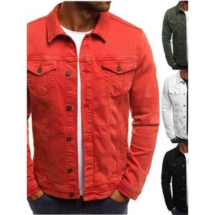 男士 多口袋纽扣工装 大码 夹克潮Men& 2024欧美新款 39;s 外套修身