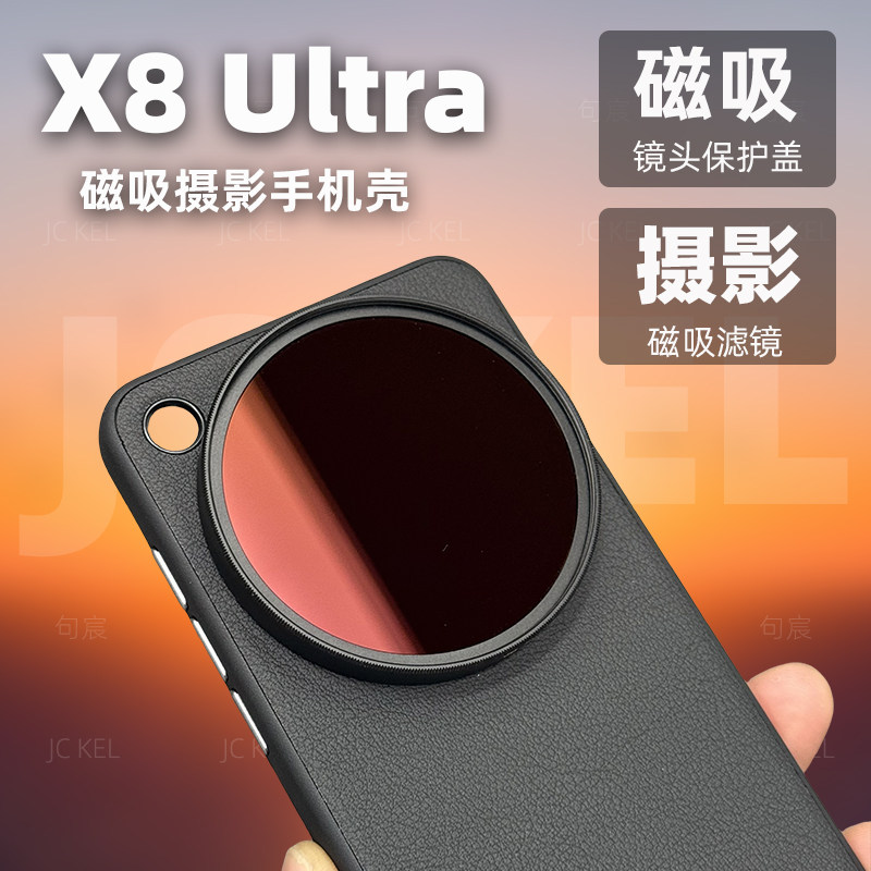 适用OPPO X8 Ultra磁吸款摄影滤镜壳镜头保护盖外接滤镜单反专业摄影保护镜头提升摄影旅游夜景人像摄影套装