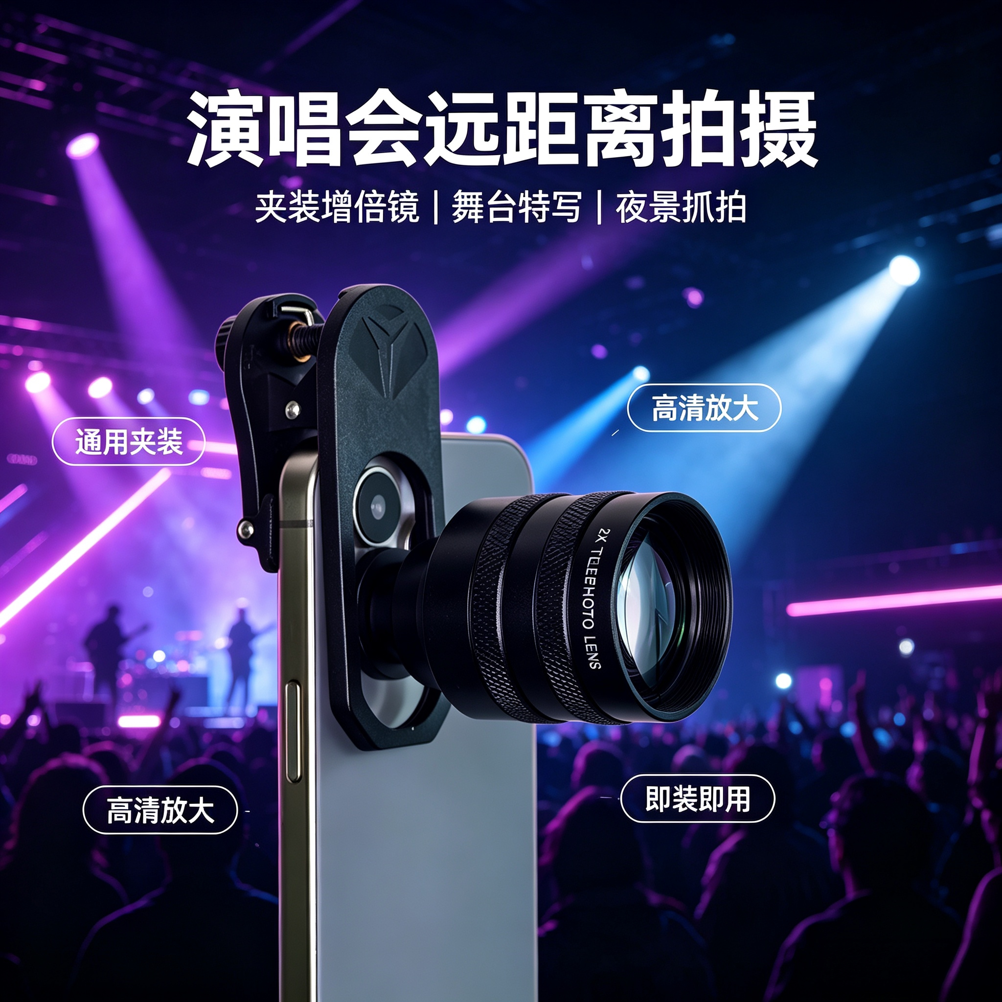 手机专业2X长焦增距镜增倍镜