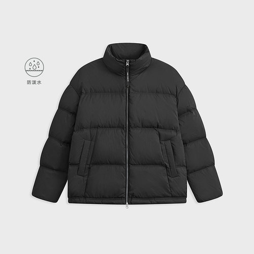 MODE COMMUTER | MC防泼水雾面轻薄梭织基础三道绗立领短款羽绒服