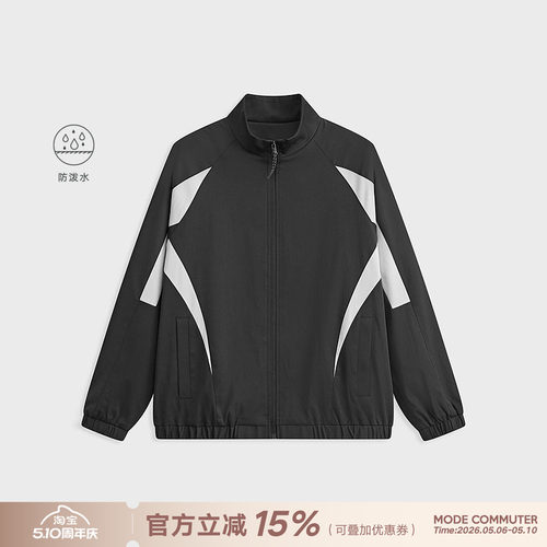 MODE COMMUTER | MC防泼水斜纹梭织速干抗皱易打理立领撞色夹克