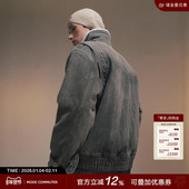 MODE COMMUTER MC成衣水洗牛仔翻领成衣水洗收口牛仔夹克