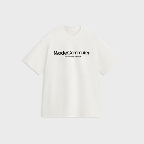 MODE COMMUTER| MC紧密挺括双面布吸湿平纹双层针织圆领短袖T恤