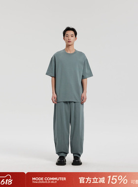MODE COMMUTER| MC不潮品全棉优质精纺棉纱圆领短袖T恤