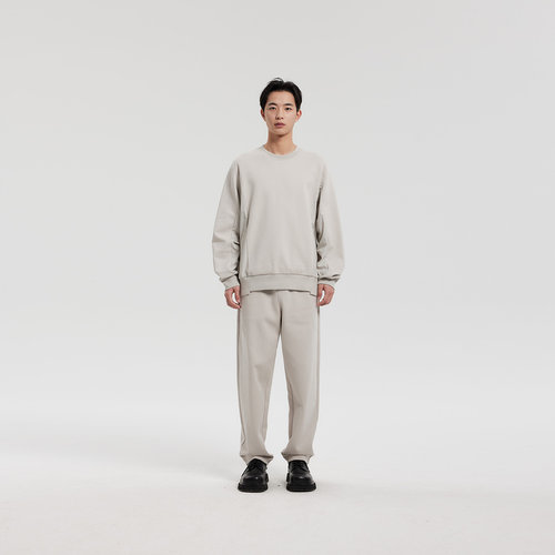 MODE COMMUTER| MC不潮品涤棉平纹针织面料直筒型针织长裤