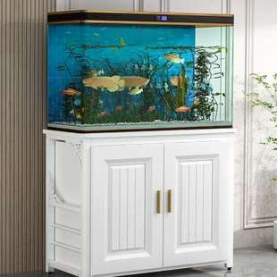 新款 鱼缸柜鱼缸底柜家用客厅中小型水族箱架子鱼缸架龟缸架子鱼缸
