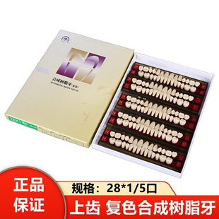 牙科上齿合成树脂牙 常熟多层色义齿 上海尚齿复色牙全口活动义齿