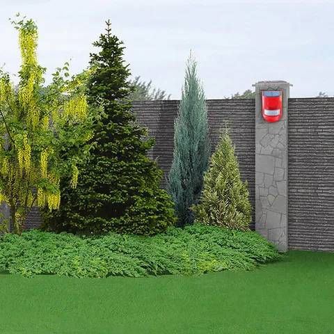 感应太阳能报警器人体户外红外太阳能警示灯太阳能灯防水直销