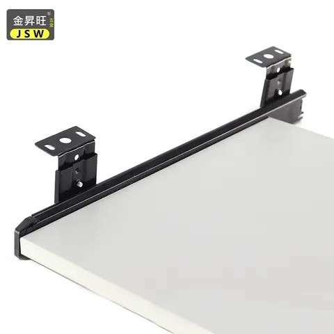 轨道吊装抽屉键盘现货滑轨静音加厚托底办公桌电脑家具