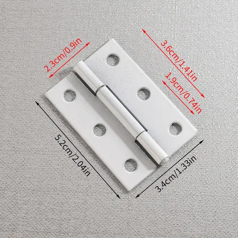 孔木盒平合页喷漆33mm6礼盒新中式*白色放眼五金JD52包装小配件