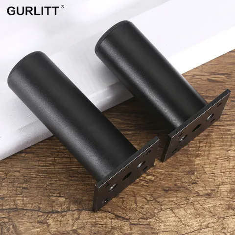 橱柜脚腿加厚可调节脚垫欧式圆形铝合金增高支撑腿电视家具浴室柜