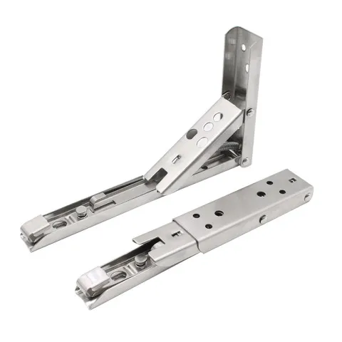 托架隔板三角支架折叠支架F型不锈钢弹簧墙上置物活动