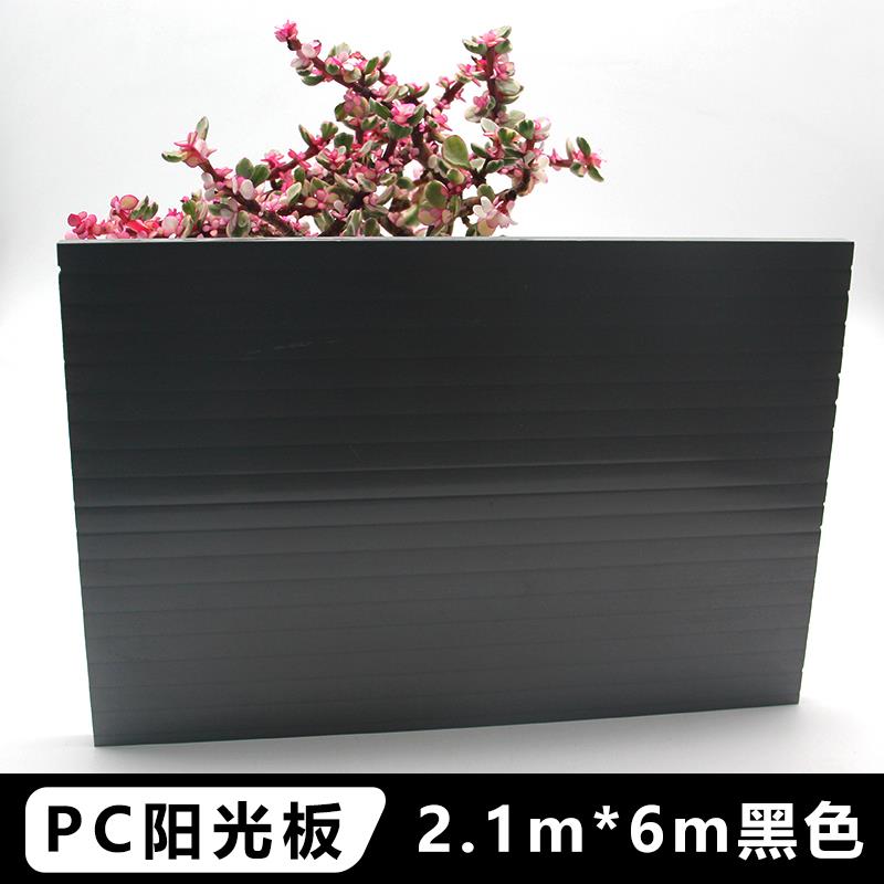 黑色PC阳光板中空心板蜂窝板双层4/6/8mm垫板机械加工定制不透明