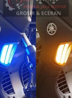 雅马哈nmax155改装转向灯 转向灯 印尼款式 日行灯 白色 蓝色