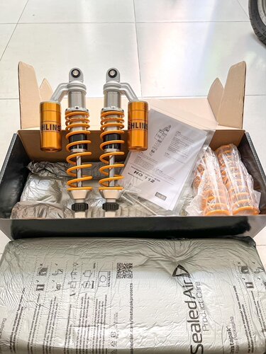 pcx160后减震改装欧林斯进口减震pcx160改装后减震ohlins ho112现