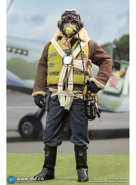 现货 DID新品1/6（#K80187）英军飞行员中队长汤姆 可动男兵人