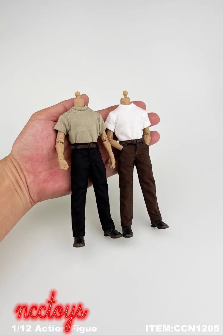 1/12兵人服饰 CCN1205 6寸可动人偶休闲裤方大头NW GW GT素体适
