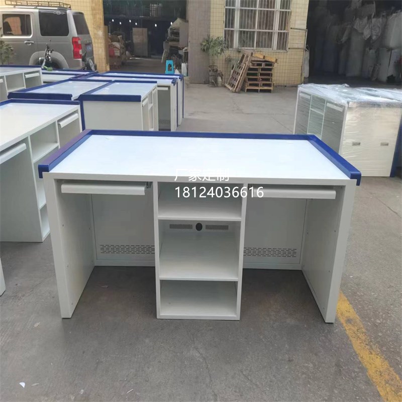 办案中心工作台钢制审讯桌木质软包防磕碰皮质海绵审讯台陕西榆林