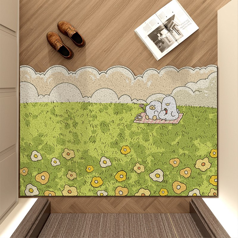 小清新入户地垫可裁剪耐脏门垫丝圈门口脚垫进门家用蹭土垫子防滑