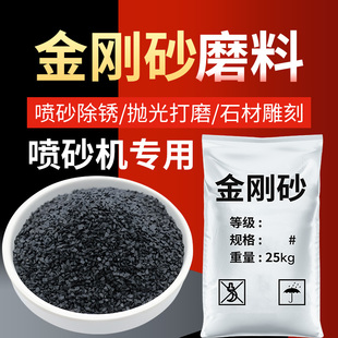 金刚砂粉磨料耐磨除锈喷砂机金属工件翻新去毛刺震动玉石抛光粉末