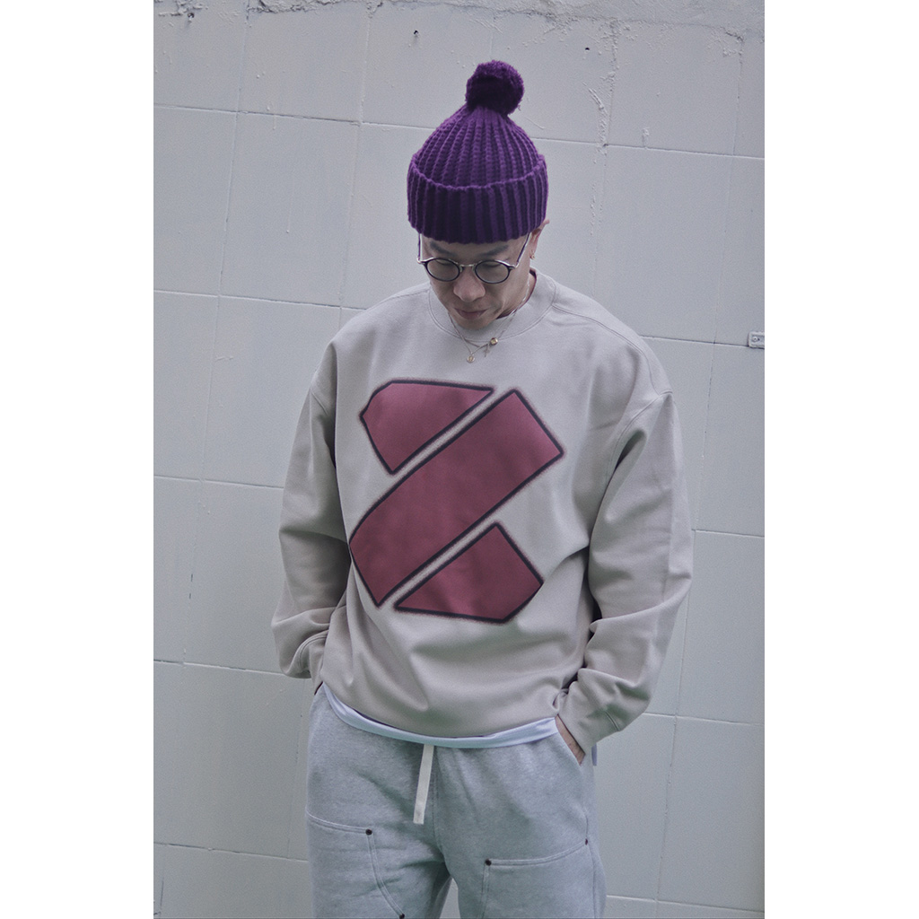 印花美式休息纯棉宽松落肩卫衣