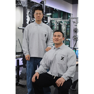 POLO」日常通勤运动健身长袖 翻领简约毛圈卫衣男 LAB「Boxy ZEKE