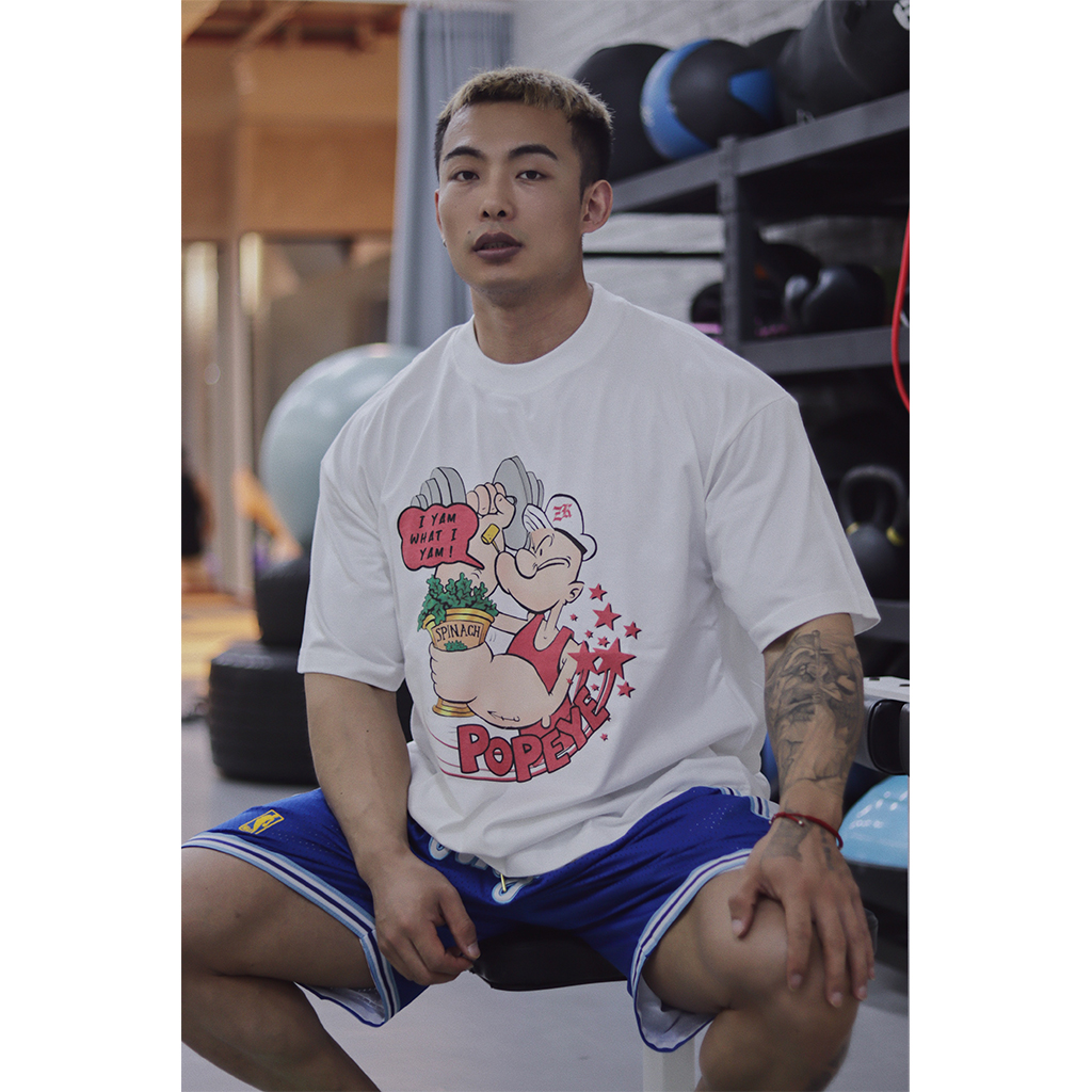 短袖美式休闲青少年印花T恤纯棉