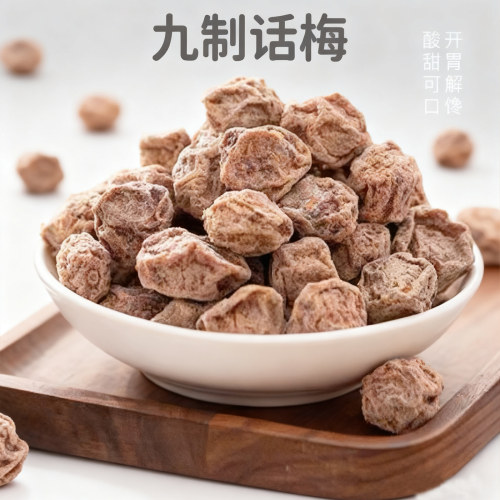 九制话梅干500g九制酸咸甜话梅干商用柠檬茶气泡水奶茶饮品专用款