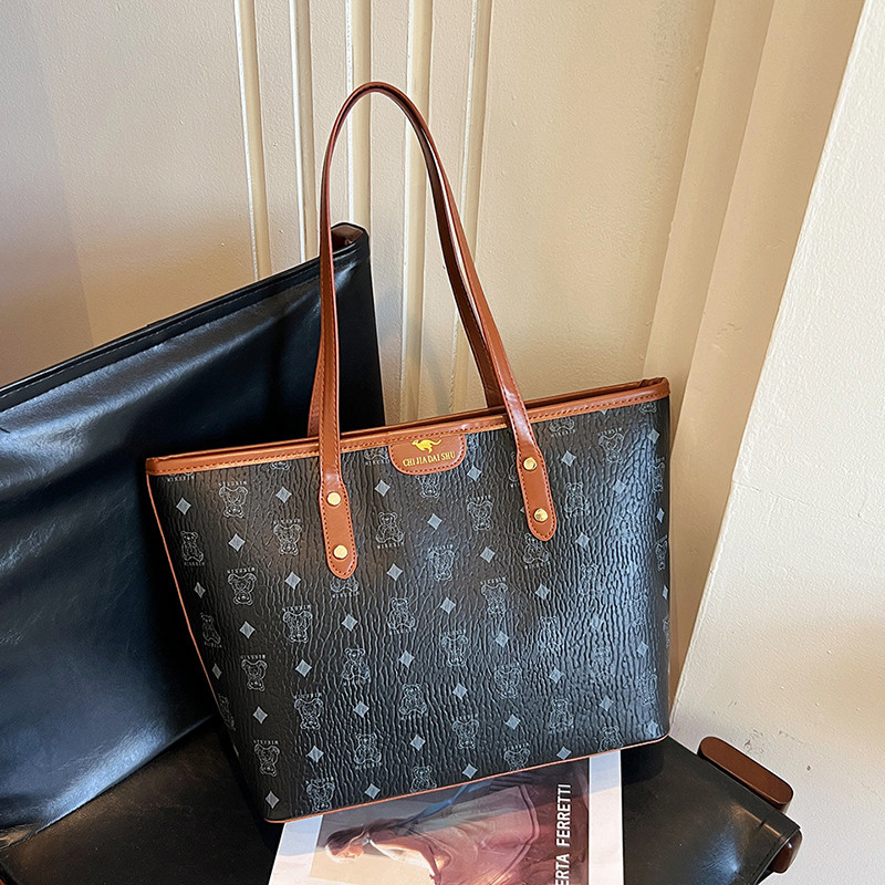 新款高级轻奢老花时尚单肩大容量妈妈包百搭通勤托特包手提包包女,箱包皮具/热销女包/男包,托特包,淘宝优惠券,粉丝福利购,淘宝优惠卷