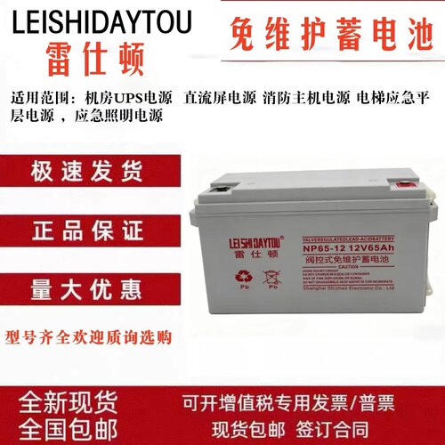 雷仕顿蓄电池NP20-12v20AH24AH33AH38AH40AH50AH65AH100AH150AH