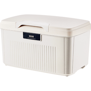 带锁的密码箱贵重物品首饰手机保险箱a4文件证件收纳盒车载储物箱