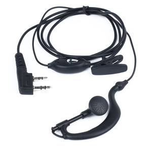 对讲讲机耳机线耳麦通用对讲电话机耳机 耳挂式小机耳耳机线配件