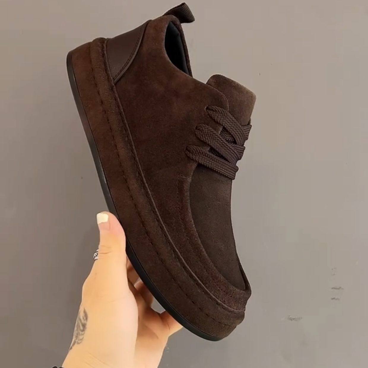 欧版秋季男鞋休闲男士乐福鞋潮流百搭皮鞋简约复古爸爸豆豆鞋潮鞋,流行男鞋,乐福鞋（豆豆鞋）,淘宝优惠券,粉丝福利购,淘宝优惠卷