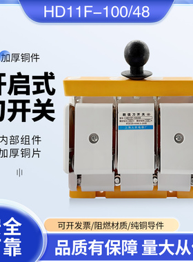 HD11F-200开启式刀开关HD11F-100/48低压隔离单投刀闸HD11-600/38