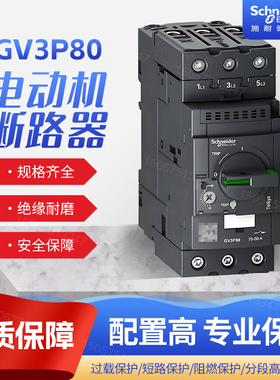 施耐德GV3P40热磁型电动机保护断路器GV3P65/50/73/80/马达保护器